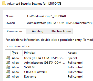 Automate Update Temp Folder