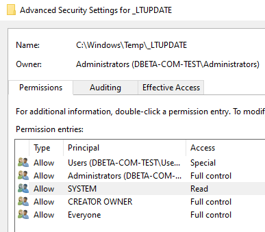 Automate Update Temp Folder