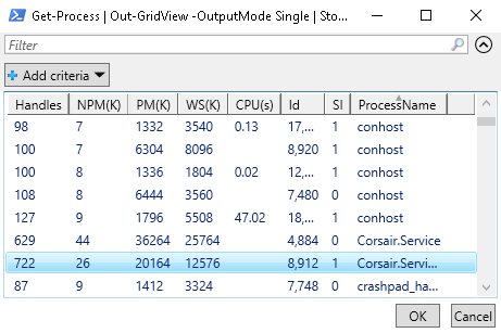 Powershell Example Output